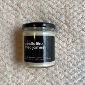 NWOT!! “Smells Like Theo James” 9oz candle!!